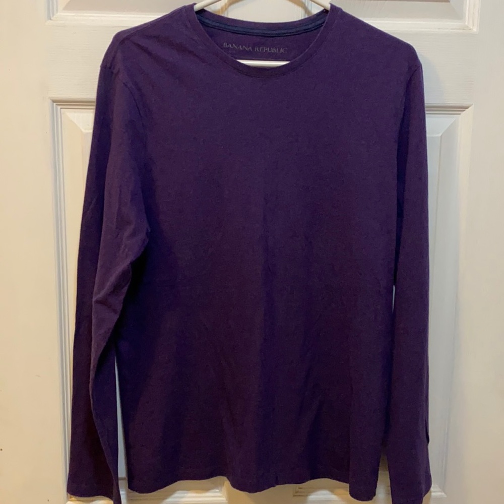 Banana Republic Purple long Sleeve T- Shirt